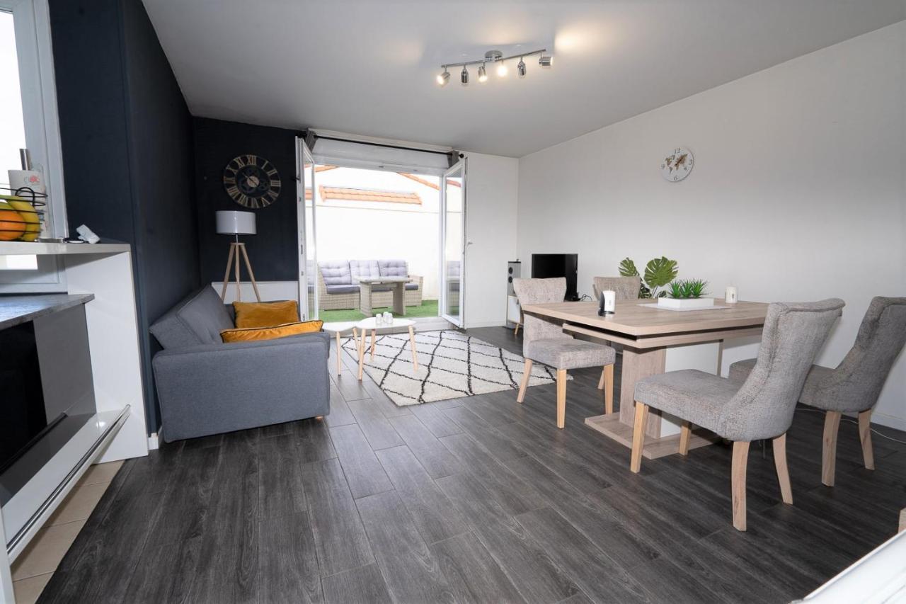 T3-Rare-2 Chambres-Parking Gratuit-2 Terrasses-Netflix-Proche Paris-La Defense Argenteuil Exterior photo